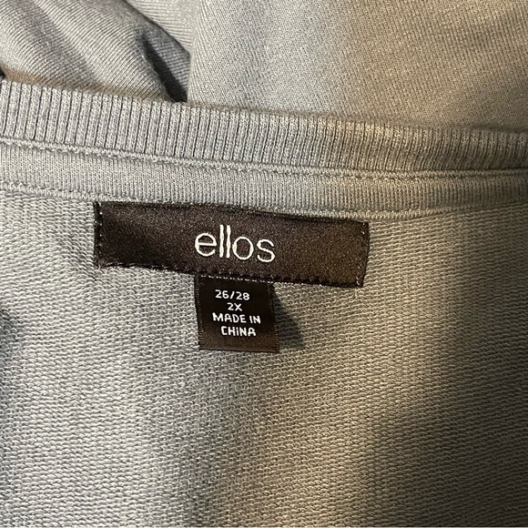 Ellos oversized lace sleeves tunic sweatshirt 2x 26/28 - Picture 9 of 10